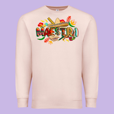 Cinco De Mayo Maestra Premium Sweatshirt Designed By Cowgirlartshop