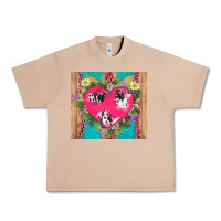 Burro v.d cow and heart Urban Heavy Tee - AdoDesignShop