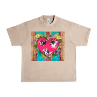 French Oak v.d cow and heart Urban Heavy Tee - AdoDesignShop