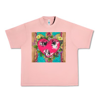 Salmon v.d cow and heart Urban Heavy Tee - AdoDesignShop