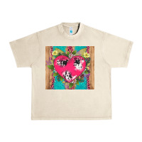 Sandshell v.d cow and heart Urban Heavy Tee - AdoDesignShop