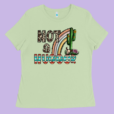Not A Hugger Ladies Tee Designed By Cowhidedigitalart