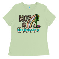 Matcha not a hugger Ladies Tee - CowhideDigitalArt