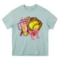 Arona softball coquette bow Heavy Core Tee - JahusDesignShop