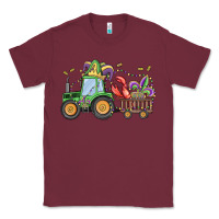 Burgundy mardi gras tractor Classic Tee - MaliasSmallBusiness