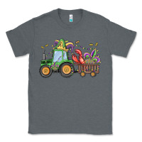 Charcoal Heather mardi gras tractor Classic Tee - MaliasSmallBusiness