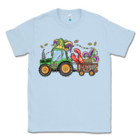 Dusty Blue mardi gras tractor Classic Tee - MaliasSmallBusiness