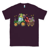 Plum mardi gras tractor Classic Tee - MaliasSmallBusiness