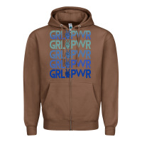 Chestnut Girl Power Peace Zipper Hoodie - Bettercallsaul