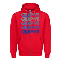 Girl Power Peace Zipper Hoodie | Teevron