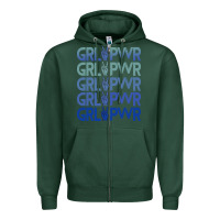 Sports Green Girl Power Peace Zipper Hoodie - Bettercallsaul