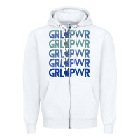 White Girl Power Peace Zipper Hoodie - Bettercallsaul