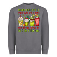 Christmas Characters Coffee Cups Heavyweight Sweatshirt | Teevron
