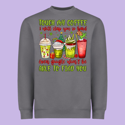 Christmas Characters Coffee Cups Heavyweight Sweatshirt Designed By Maliassmallbusiness