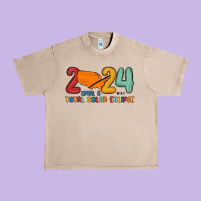 Total Solar Eclipse Urban Heavy Tee Designed By Maliassmallbusiness