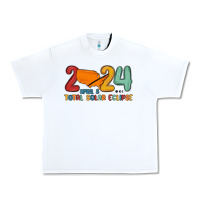 White total solar eclipse Urban Heavy Tee - MaliasSmallBusiness