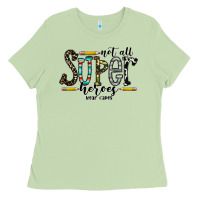 Matcha not all super heroes wear capes Ladies Tee - CowhideDigitalArt