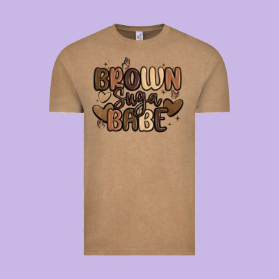 Brown Sugar Babe Vintage Tee Designed By Maliassmallbusiness