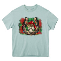 Arona christmas horseshoe bull skull Heavy Core Tee - BarkalooDesign