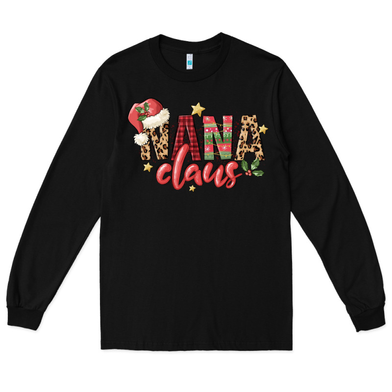 Nana Claus Long Sleeve Tee by MaliasSmallBusiness | Teevron