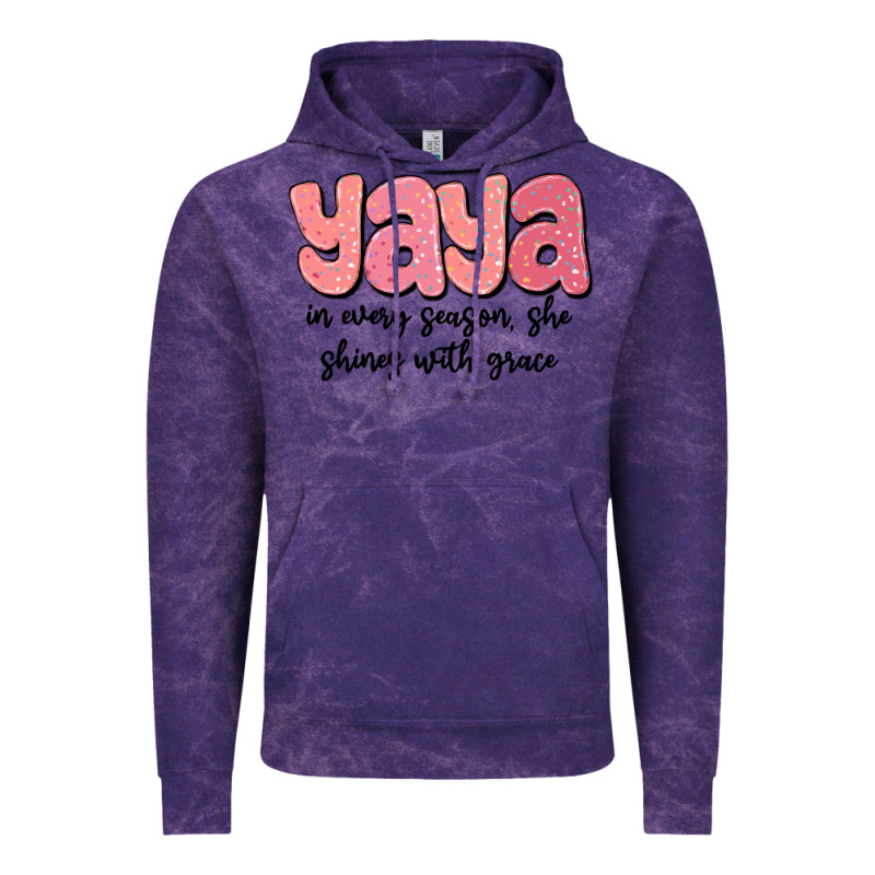 Yaya In Every Season, She Shines With Grace Vintage Hoodie by MaliasSmallBusiness | Teevron