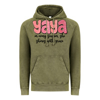 Vintage Olive yaya in every season, she shines with grace Vintage Hoodie - MaliasSmallBusiness
