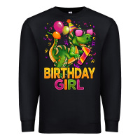 Black 1st birthday girl t rex pink Premium Sweatshirt - CowGirlArtShop