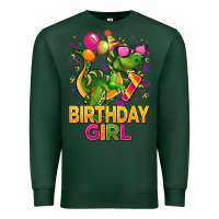 Sports Green 1st birthday girl t rex pink Premium Sweatshirt - CowGirlArtShop