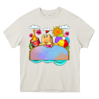 Cream custom name summer beach toys Heavy Core Tee - JahusDesignShop