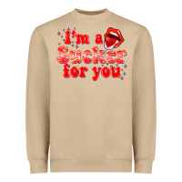 Mushroom im a sucker for you valentines the day Heavyweight Sweatshirt - NancyCooperArtShop