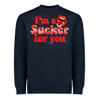 Navy im a sucker for you valentines the day Heavyweight Sweatshirt - NancyCooperArtShop