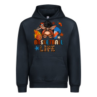 Navy basketball life messy bun Urban Hoodie - FaDigitalArtStudio