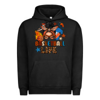 Pigment Black basketball life messy bun Urban Hoodie - FaDigitalArtStudio