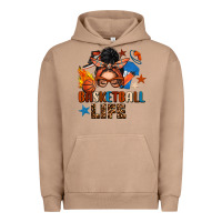 Pigment Burro basketball life messy bun Urban Hoodie - FaDigitalArtStudio