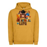 Pigment Peanut Butter basketball life messy bun Urban Hoodie - FaDigitalArtStudio