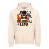 Sandshell basketball life messy bun Urban Hoodie - FaDigitalArtStudio