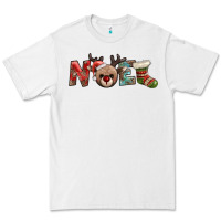 White noel with sock and reindeer Premium Tee - AdoDesignShop