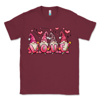 Burgundy love gnomes valentine's day Classic Tee - MaliasSmallBusiness