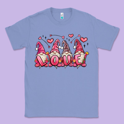 Love Gnomes Valentine's Day Classic Tee Designed By Maliassmallbusiness