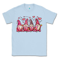 Dusty Blue love gnomes valentine's day Classic Tee - MaliasSmallBusiness
