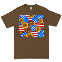 Cacao basic sunflower and leopard Premium Tee - AdoDesignShop
