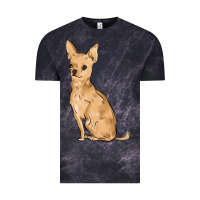 Cloud Black chihuahua Vintage Tee - MaliasSmallBusiness