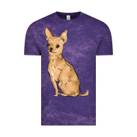 Cloud Purple chihuahua Vintage Tee - MaliasSmallBusiness