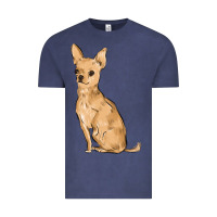 Vintage Denim chihuahua Vintage Tee - MaliasSmallBusiness