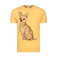 Vintage Mustard chihuahua Vintage Tee - MaliasSmallBusiness