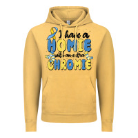 Vintage Mustard i have homie with an extra chromie Vintage Hoodie - MaliasSmallBusiness