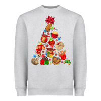 Heather Grey mexican christmas tree Heavyweight Sweatshirt - MaliasSmallBusiness