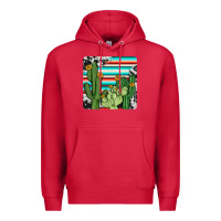 Cardinal cactus cowhide coaster Premium Hoodie - JahusDesignShop