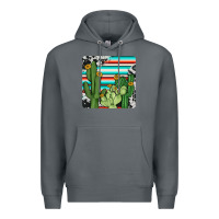 Rock cactus cowhide coaster Premium Hoodie - JahusDesignShop