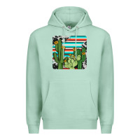 Seafoam cactus cowhide coaster Premium Hoodie - JahusDesignShop